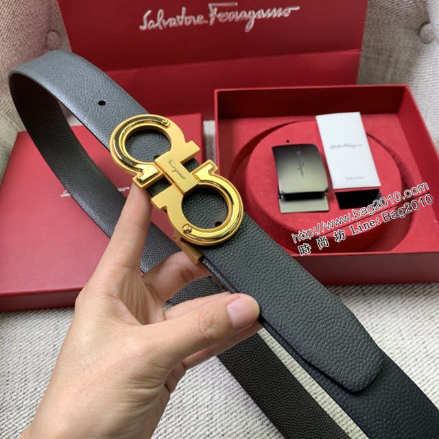菲拉格慕男女士皮帶 Ferragamo雙扣高端禮盒腰帶  jjp2111